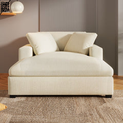 Oversized Chaise Lounge Chair Classic Design