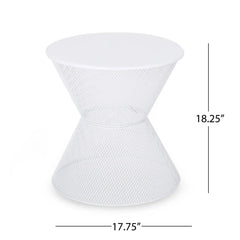 Nevada Contemporary Side Table With Mesh Design