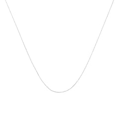 Solid 10K Yellow Gold 0.5mm Slim and Dainty Unisex 18" Rope Chain Necklace