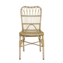 7-Piece Outdoor Dining Set for 6 with Acacia Wood Table & Rattan Chairs