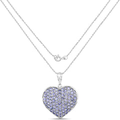 4.86 Carat Genuine Tanzanite .925 Sterling Silver Pendant