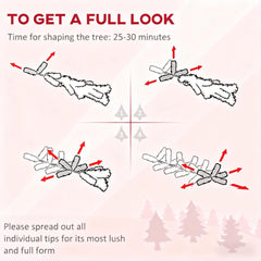 Artificial Pencil Christmas Tree Slim Design with Easy Setup