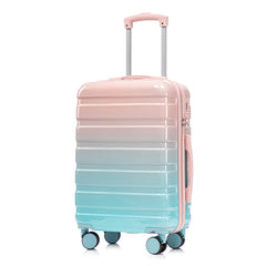 14"/20" 2-Pcs PC Spinner Wheel Carry On Luggage Set