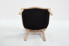 French Country Dining Chairs Set of 2 Upholstered with Rattan Back