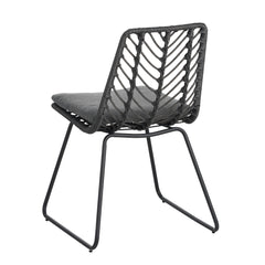 9 PCS Outdoor Wicker Dining Set - Modern Rattan Table and Chairs