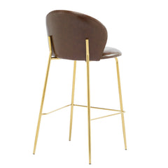 Kira Indoor Upholstered Bar Stool Set of 2
