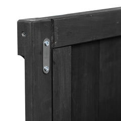 K&K Outdoor Kitchen Island with Rolling Bar Cart and Storage Cabinet