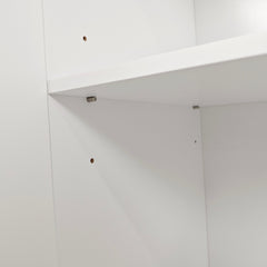 Stylish 4-Door Intaglio Storage Cabinet with Pine Legs and Solid Wood Pulls