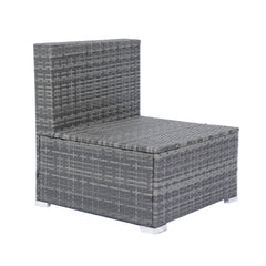 8 Piece Patio Sectional Wicker Rattan Outdoor Sofa Set with Storage Box