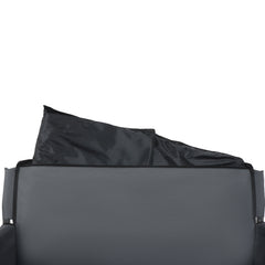 3-in-1 Convertible Folding Wagon Cart with Bench Seat & Storage