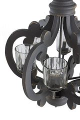 Farmhouse 6-Light Wood Chandelier Pendant Light Fixture