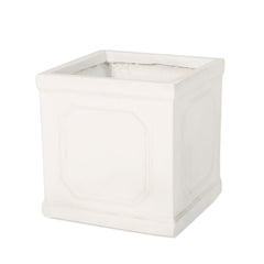 13.75 x 14.00 Antique White Magnesium Oxide Planter
