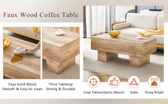 Modern Simple Light Wood Texture Coffee Table