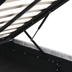 Hartfried Upholstered Queen Storage Bed with Hydraulic Lift