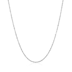 14k White Gold Singapore Chain 0.8mm