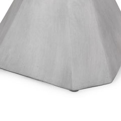 Modern Outdoor Lightweight Concrete Side Table in Natural Color