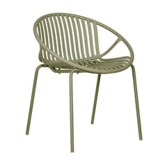 Patio Dining Chairs Stackable Chairs with Breathable Design (Set of 2)