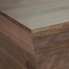 Abba Square Coffee Table - Dark Brown