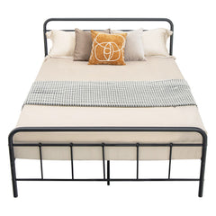 Heavy Duty Metal Platform Bed Frame with Headboard