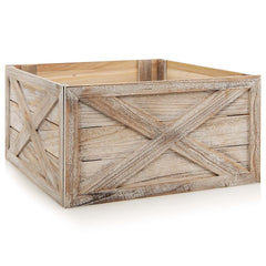 28.5 Inch Wooden Tree Collar Box for Indoor/Outdoor Use