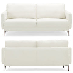Modern Loveseat with Comfy Backrest Cushions