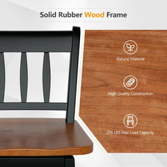 30.5 Inches Set of 2 Swivel Bar Stools with 360° Swiveling