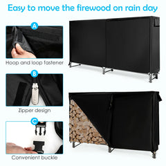 4 Feet/5 Feet/6 Feet/8 Feet Firewood Storage Log Rack