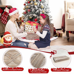 28.5 Inch Wooden Tree Collar Box for Indoor/Outdoor Use