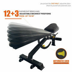1000LBS Multi-Functional Barbell Rack Squat Power Cage With Weight Bench (SAK35822)