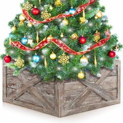 28.5 Inch Wooden Tree Collar Box for Indoor/Outdoor Use