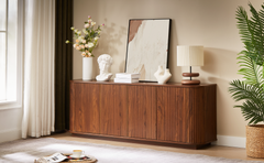 wave pattern sideboard storage cabinet