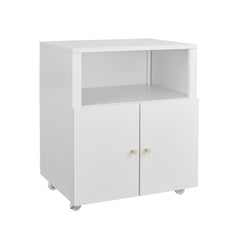 Home Office Printer Stand With Wheels And File Cabinet