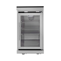 Castelle Flame Blaze 108-Inch 6-Burner 85K BTU Deluxe Stainless Steel Liquid Propane Outdoor Kitchen Grill Island With Wine Cooler, Rotisserie, Cabinets, And Granite Countertops (SAK58310)