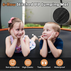 10FT Outdoor Trampoline Heavy-Duty Recreational Trampoline with Safety Enclosure Net