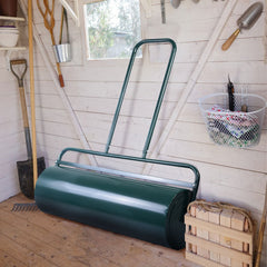 36 x 12 Inch Tow Lawn Roller Water Filled Metal Push Roller