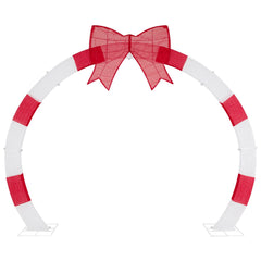 10.4 Feet Christmas Archway with Large Bow and LED Lights