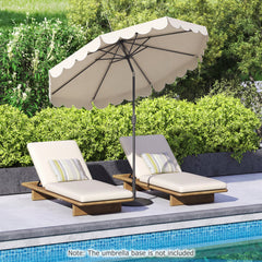 10 FT Patio Umbrella with Push Button Tilt and Crank