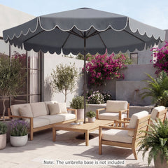 10 FT Patio Umbrella with Push Button Tilt and Crank