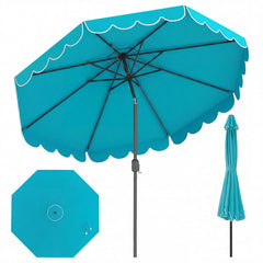 10 FT Patio Umbrella with Push Button Tilt and Crank