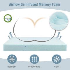 10 Pack Seat Cushions Gel Memory Foam for Back