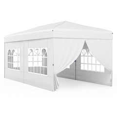 10 X 20 Feet Pop up Canopy Tent Instant Setup with 6 Sidewalls