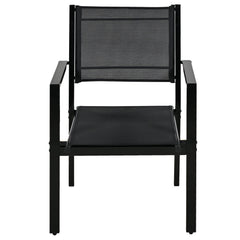 6-Person Modern Steel Outdoor Dining Set