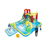 The Ultimate Backyard Water Park — Slides, Pool, Bounce House & More