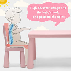 2-in-1 Kids Furniture Set: Twin Bed Frame & 3-Piece Activity Play Table and Chair Set