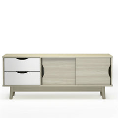 TV Stand for TV up to 60 Inch Media Console Table Storage with Doors