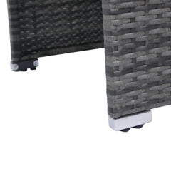8 Piece Patio Sectional Wicker Rattan Outdoor Sofa Set with Storage Box