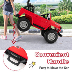 12V 2-Seat Licensed Kids Ride On Toyota FJ40 Car with 2.4G Remote Control-Red
