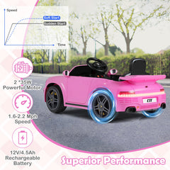 12V Electric Ride On Car Licensed RUF CTR with Remote Control and Music