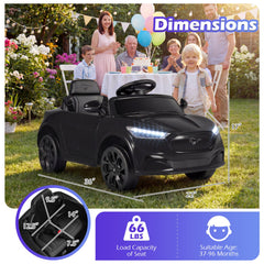 12V Kids Ride on Car Licensed Ford Mach E with Parent Control and Horn