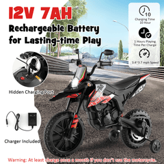 Aprilia Licensed Kids Ride On Motorcycle with 2 Training Wheels-Red